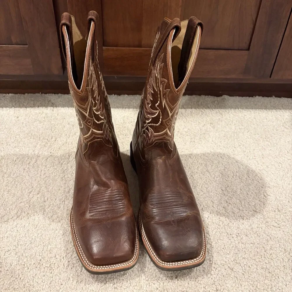EUC Cody James Men Xero Gravity Unit Western Performance Boot Brown Size 11.5